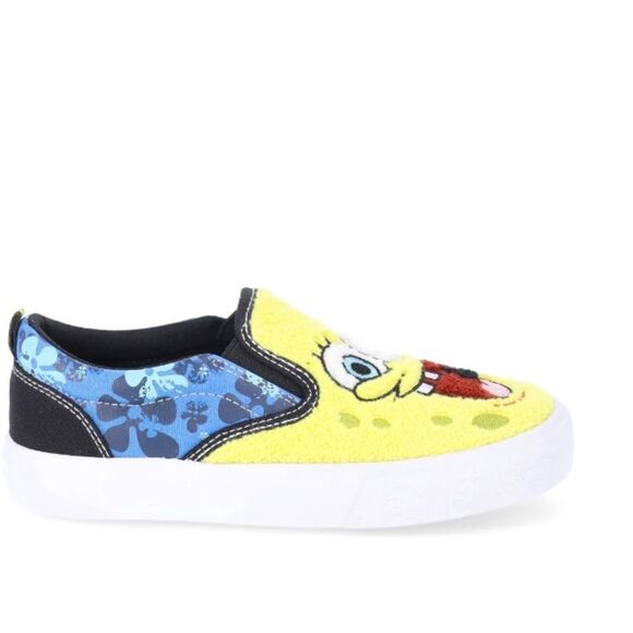 Little Kid SpongeBob SquarePants Fleece Slip-On Sneakers Shoes Size 13 - Picture 7 of 10